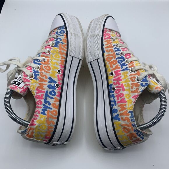 Converse Chuck Taylor My Story Shoes Womens Size 8 Platform Sneakers - Picture 4 of 8